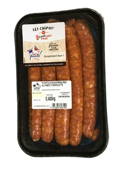 Chipolatas au piment d'Espelette x 5