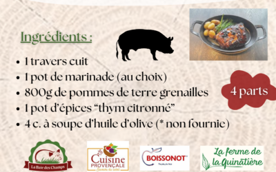 BDC BOX TRAVERS MARINE & POMMES DE TERRE GRENAILLES